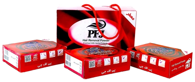 PFJ hair removal powder (family pack)-پودر موبر PFJ (پک خانواده ای) -پاک فام جم-پژمان-گلایا x1