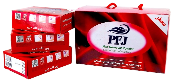PFJ hair removal powder (family pack)-پودر موبر PFJ (پک خانواده ای) -پاک فام جم-پژمان-گلایا x1