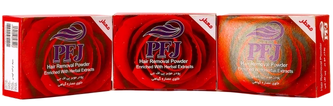 PFJ hair removal powder (family pack)-پودر موبر PFJ (پک خانواده ای) -پاک فام جم-پژمان-گلایا x1